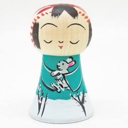 うさぎ抱っここけし　遠刈田系　小松里佳
